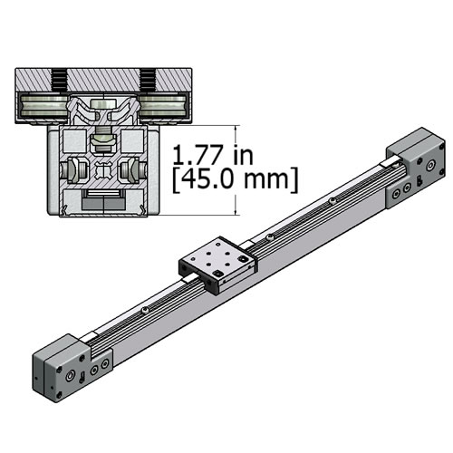 Turnkey Timing Belt Linear System With 6mm Rods